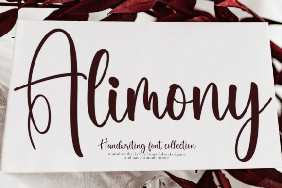 Alimony: The Perfect Handwritten Typeface for Your Creative Shop
