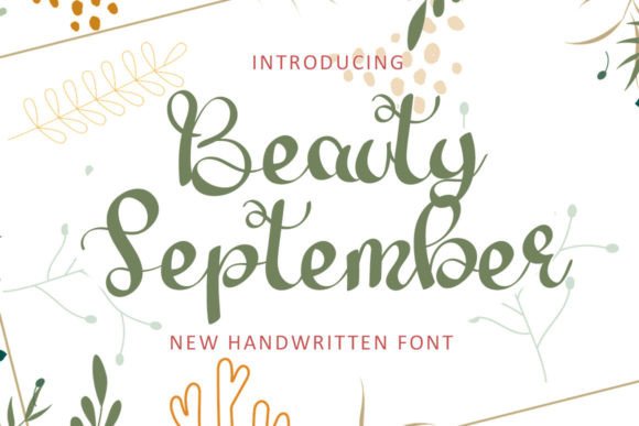 Beauty September: The Elegant Script Font for Modern Web Design