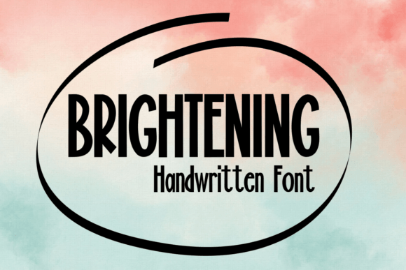 Brightening: A Sweet Handwritten Typeface for Web Design