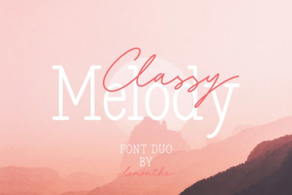 Classy Melody: A Modern Typeface for Authentic Branding