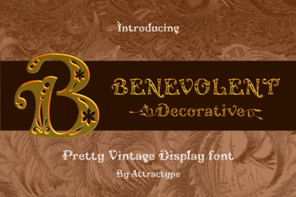 Elevate Your Brand with Benevolent Decorative Typeface