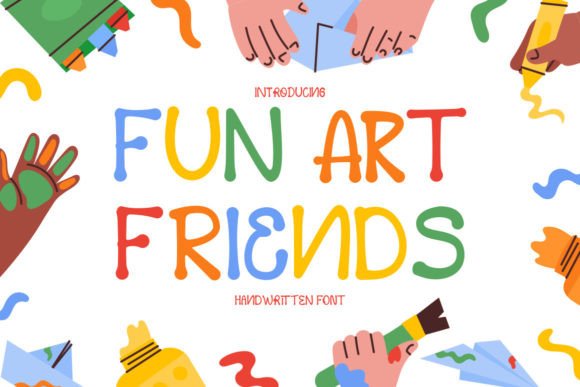 Fun Art Friends: The Playful Typeface for Digital Creativity