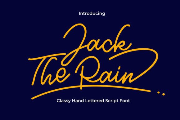 Jack the Rain: The Script Font for Polished Small Business Branding