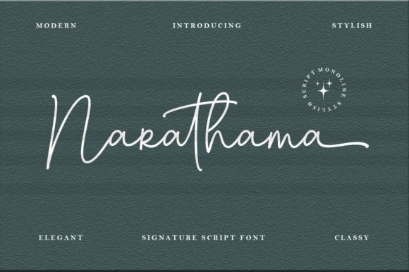 Narathama: The Modern Feminine Script Font for Polished Web Designs