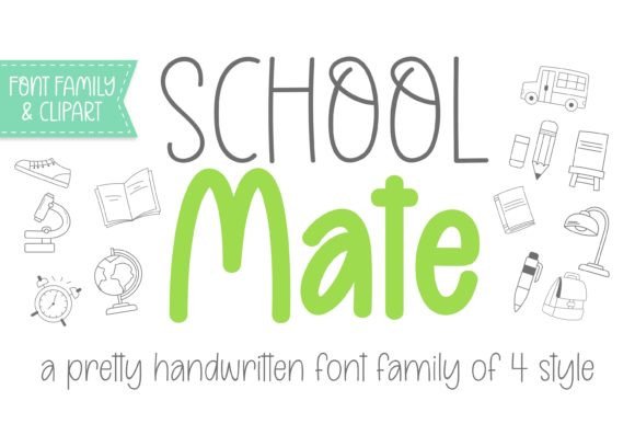 School Mate: A Relaxed Handwritten Typeface for Authentic Branding