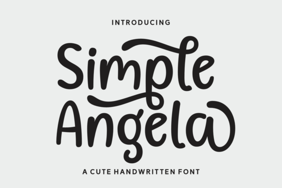 Simple Angela: The Elegant Typeface for Handmade Labels & Prints