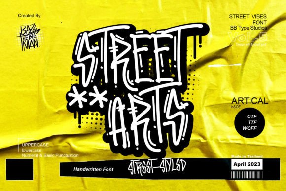 Street Arts: The Perfect Display Typeface for Handmade Brands