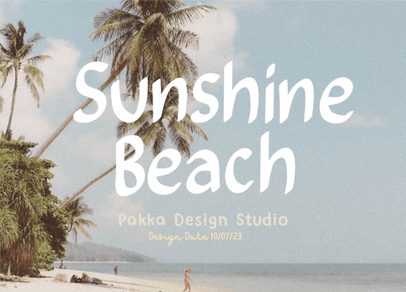 Sunshine Beach: The Playful Script Font for Vibrant Editorial Design